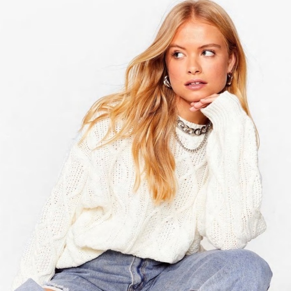 Chunky Cable Knit Sweater